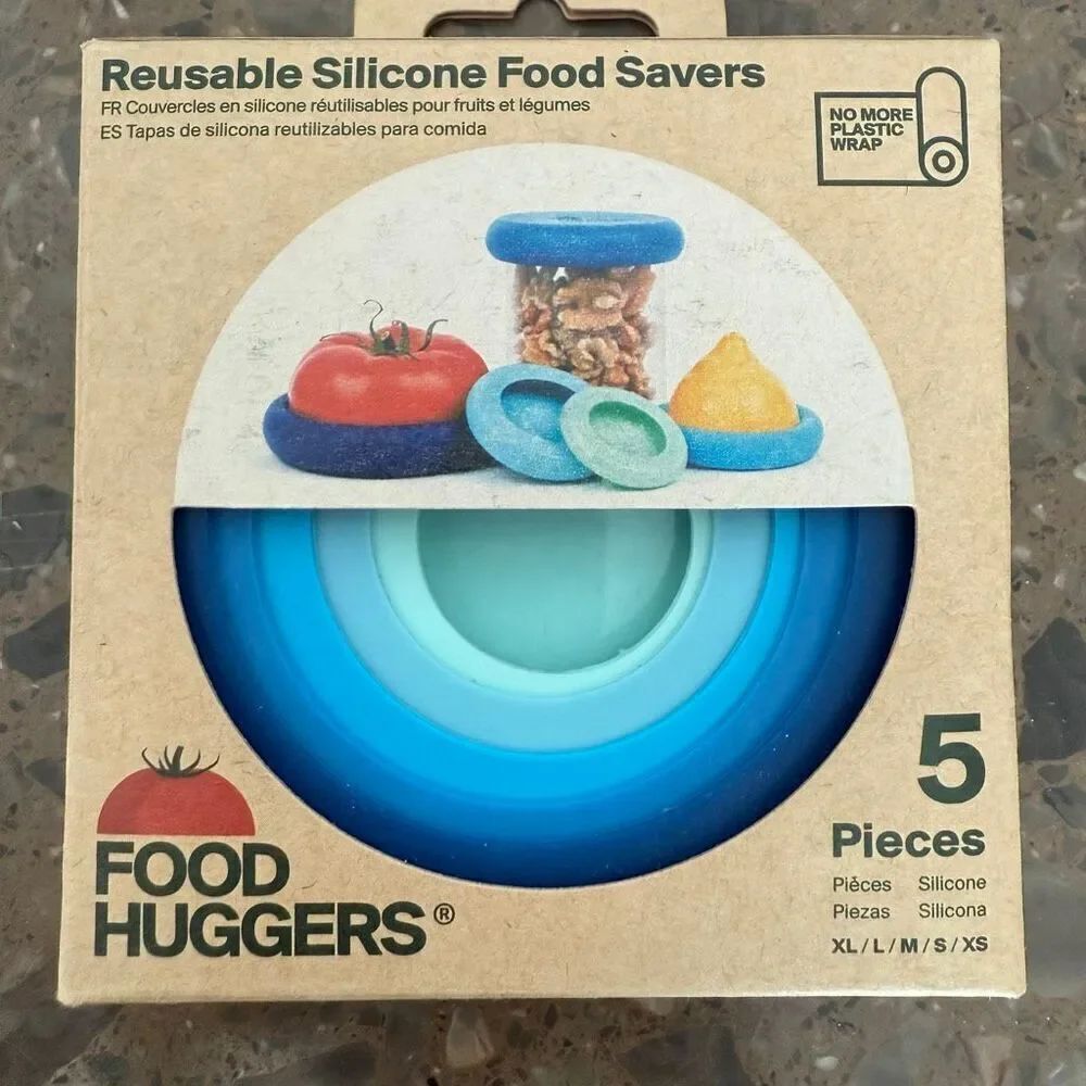NWOT Food Huggers Multicolor BPA Free Reusable Assorted Silicone Food Savers